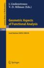 Geometric Aspects of Functional Analysis : Israel Seminar (Gafa) 1989-90 - Book