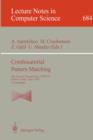 Combinatorial Pattern Matching : Third Annual Symposium, Tucson, Arizona, USA, April 29 - May 1, 1992. Proceedings - Book