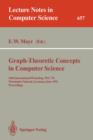 Graph-theoretic Concepts in Computer Science : 18th International Workshop, WG '92, Wiesbaden-Naurod, Germany, June 18-20, 1992. Proceedings International Workshop Proceedings, WG '92, Wiesbaden-Nauro - Book