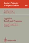Types for Proofs and Programs : International Workshop Types '93, Nijmegen, the Netherlands, May 24 - 28, 1993, Selected Papers - Book
