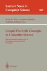 Graph-Theoretic Concepts in Computer Science : 20th International Workshop. WG '94, Herrsching, Germany, June 16 - 18, 1994. Proceedings International Workshop, WG '94, Heersching, Germany, June 16-18 - Book