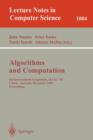 Algorithms and Computations : 6th International Symposium, ISAAC '95 Cairns, Australia, December 4 - 6, 1995, Proceedings - Book