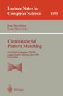 Combinatorial Pattern Matching : 7th Annual Symposium, CPM '96, Laguna Beach, California, June 10-12, 1996, Proceedings Annual Symposium, CPM '96, Laguna Beach, California, June 10-12, 1996 - Proceedi - Book