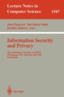Information Security and Privacy : 4th Australasian Conference, Acisp '99, Wollongong, NSW, Australia, April 7-9, 1999: Proceedings - Book