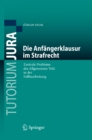 Die Anfangerklausur im Strafrecht : Zentrale Probleme des Allgemeinen Teils in der Fallbearbeitung - eBook