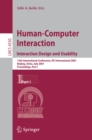 Human-Computer Interaction. Interaction Design and Usability : 12th International Conference, HCI International 2007, Beijing, China, July 22-27, 2007, Proceedings, Part I - eBook