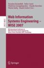 Web Information Systems Engineering - WISE 2007 : 8th International Conference on Web Information Systems Engineering, Nancy, France, December 3-7, 2007, Proceedings - eBook