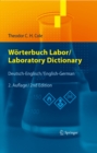 Worterbuch Labor / Laboratory Dictionary : Deutsch/Englisch - English/German - eBook