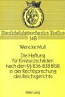 Die Haftung fuer Einsturzschaeden nach den  836-838 BGB in der Rechtsprechung des Reichsgerichts - Book