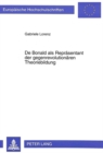 De Bonald als Repraesentant der gegenrevolutionaeren Theoriebildung : Eine Untersuchung zur Systematik und Wirkungsgeschichte - Book