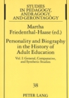 Personality and Biography: Proceedings of the Sixth International Conference on the History of Adult Education : Vol. I: General, Comparative, and Synthetic Studies- Vol. II: Biographies of Adult Educ - Book