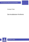 Die Arnoldshainer Konferenz : Struktur und Funktion eines gliedkirchlichen Zusammenschlusses aus rechtlicher Sicht - Book