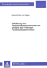 Validierung Von Persoenlichkeitskonstrukten Am Beispiel Des Freiburger Persoenlichkeitsinventars - Book