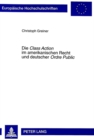 Die «Class Action» Im Amerikanischen Recht Und Deutscher «Ordre Public» - Book