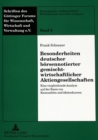 Besonderheiten deutscher boersennotierter gemischtwirtschaftlicher Aktiengesellschaften : Eine vergleichende Analyse auf der Basis von Kennzahlen und Aktienkursen - Book