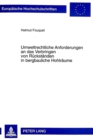 Umweltrechtliche Anforderungen an das Verbringen von Rueckstaenden in bergbauliche Hohlraeume - Book