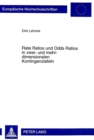 Rate Ratios Und Odds Ratios In Zwei- Und Mehrdimensionalen Kontingenztafeln - Book