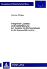 Integrierte Qualitaets- Und Kostenplanung Am Beispiel Der Konzeptphase in Der Automobilindustrie - Book