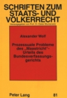 Prozessuale Probleme des «Maastricht»-Urteils des Bundesverfassungsgerichts - Book