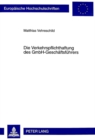 Die Verkehrspflichthaftung Des Gmbh-Geschaeftsfuehrers - Book