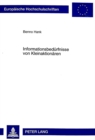 Informationsbeduerfnisse Von Kleinaktionaeren : Zur Gestaltung Von Investor Relations - Book