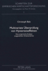 Multivariate Ueberpruefung von Hysteresiseffekten : Eine empirische Analyse ausgewaehlter Arbeitsmaerkte - Book