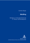 Meidling : Beitraege Zur Kulturgeschichte Des 12. Wiener Gemeindebezirks - Book