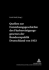 Quellen zur Entstehungsgeschichte des Flurbereinigungsgesetzes der Bundesrepublik Deutschland von 1953 - Book