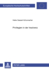 Privilegien in Der Insolvenz - Book