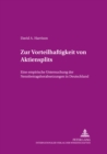 Zur Vorteilhaftigkeit von Aktiensplits : Eine empirische Untersuchung der Nennbetragsherabsetzungen in Deutschland - Book