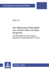 Der «Allegorische Reichsadler» Von Conrad Celtis Und Hans Burgkmair : Ein Werbeblatt Fuer Das «Collegium Poetarum Et Mathematicorum» in Wien - Book