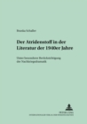 Der Atridenstoff in Der Literatur Der 1940er Jahre : Unter Besonderer Beruecksichtigung Der Nachkriegsdramatik - Book