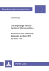 Die langfristige Rendite deutscher Standardaktien : Konstruktion eines historischen Aktienindex ab Ultimo 1870 bis Ultimo 1959 - Book