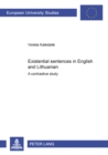 Existential Sentences in English and Lithuanian : A Contrastive Study - Book