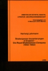 Shakespeare-Inszenierungen in England- Die «Royal Shakespeare Company» (1960-1982) : Die Royal Shakespeare Company (1960-1982) - Book