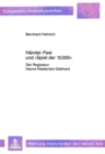 Haendel-Fest und «Spiel der 10.000» : Der Regisseur Hanns Niedecken-Gebhard - Book