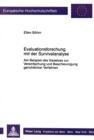 Evaluationsforschung mit der Survivalanalyse : Am Beispiel des Gesetzes zur Vereinfachung und Beschleunigung gerichtlicher Verfahren - Book