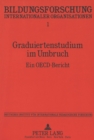 Graduiertenstudium Im Umbruch : Ein OECD-Bericht - Book