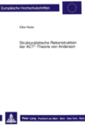 Strukturalistische Rekonstruktion der ACT*-Theorie von Anderson - Book