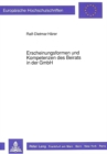 Erscheinungsformen und Kompetenzen des Beirats in der GmbH - Book