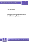 Energienachfrage der Haushalte in Entwicklungslaendern : Eine empirische Untersuchung am Beispiel Jordaniens - Book