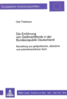 Die Einfuehrung von Geldmarktfonds in der Bundesrepublik Deutschland : Beurteilung aus geldpolitischer, allokativer und aufsichtsrechtlicher Sicht - Book
