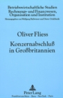 Konzernabschlu in Grobritannien : Grundlagen, Stufenkonzeption und Kapitalkonsolidierung - Book