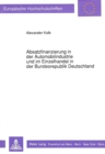 Absatzfinanzierung in der Automobilindustrie und im Einzelhandel in der Bundesrepublik Deutschland - Book
