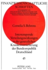 Intertemporale Verteilungswirkungen in der gesetzlichen Krankenversicherung der Bundesrepublik Deutschland - Book