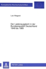 Der Lastenausgleich in Der Bundesrepublik Deutschland 1949 Bis 1985 - Book