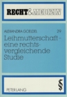 Leihmutterschaft - Eine Rechtsvergleichende Studie - Book