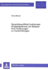 Sprachbewutheit funktionaler AnalphabetInnen am Beispiel ihrer Aeuerungen zu Verschriftungen - Book