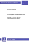 Froemmigkeit und Wissenschaft : Astrologie in Tanach, Qumran und fruehrabbinischer Literatur - Book