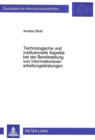 Technologische und institutionelle Aspekte bei der Bereitstellung von Informationsverarbeitungsleistungen - Book